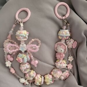 Hello Kitty Pink Jewelry Collection with Floral Charms